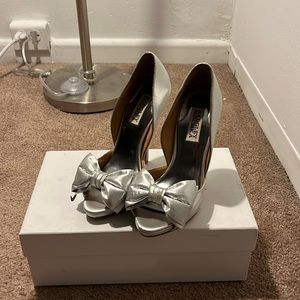 Metallic Badgley Mischka heels